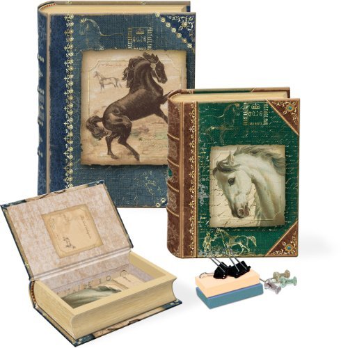 Punch-Studio-Library-Style-Small-Nesting-Book-Boxes-With-Horses-Set-of-3-0
