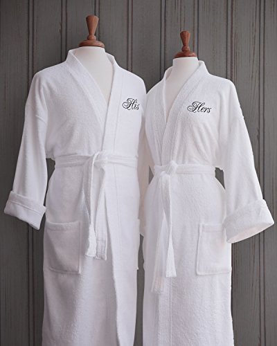 Luxor-Linens-Egyptian-Cotton-Terry-Robes-with-Couples-Embroidery-Perfect-Wedding-Gifts-HisHers-in-Gift-Packaging-0