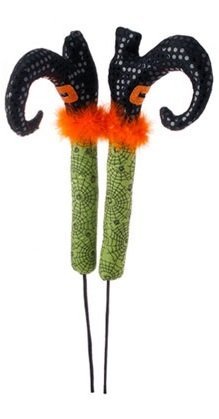 RAZ-Imports-Halloween-Decorative-26-Posable-Witch-Legs-Orange-CuffSock-0
