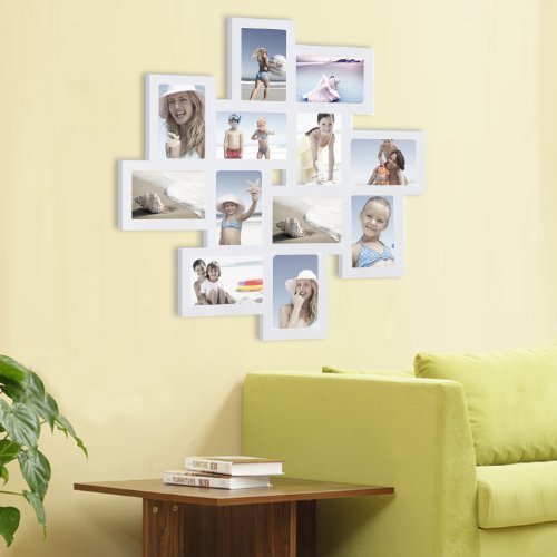 Adeco-White-Wood-12-Openings-Wall-Collage-Picture-Frame-4-x-6-Inch-0-3