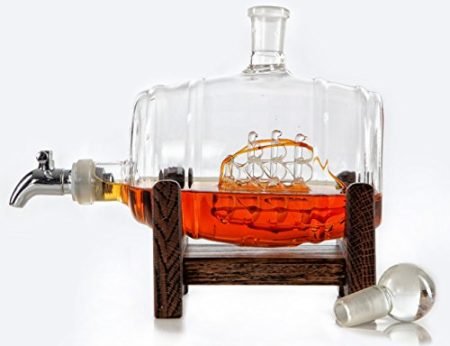Bourbon-Decanter-Mouthwash-Liquor-Dispenser-Whiskey-Vodka-Scotch-Wine-Decanter-Glass-0