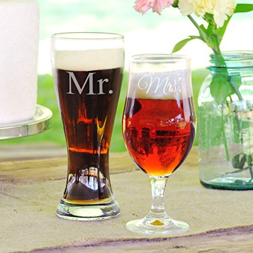 Cathys-Concepts-MM2223-Mr-Mrs-Pilsner-Set-Clear-0-0