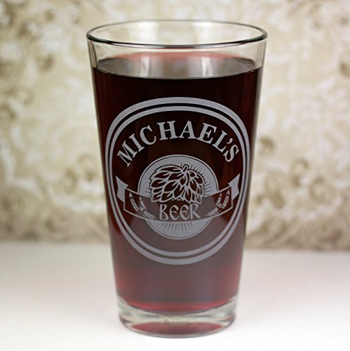 Personalized-Engraved-Centered-Hops-Beer-Pint-Glass-0