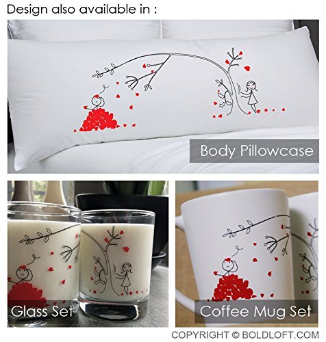 BOLDLOFT-His-Hers-Couple-Pillowcases-Matching-Couple-GiftsHis-and-Hers-GiftsValentines-Gifts-for-HimValentines-Day-Gifts-for-BoyfriendRomantic-Anniversary-Gifts-for-Couple-0-4