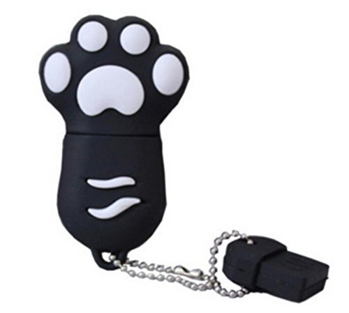 Funny-Cats-Paw-USB-20-Flash-Drive-16GB-Footprint-Mini-USB-Disk-BLACK-0