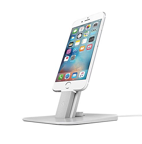 Twelve-South-HiRise-Deluxe-for-iPhoneiPad-silver-Adjustable-charging-stand-wLightning-MicroUSB-cables-0
