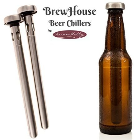 Arron-Kellys-Brew-House-Beer-Chillers-2-Piece-Gift-Set-Stainless-Steel-Drink-Chiller-Sticks-a-cooler-party-accessory-ail-chilling-necessity-0