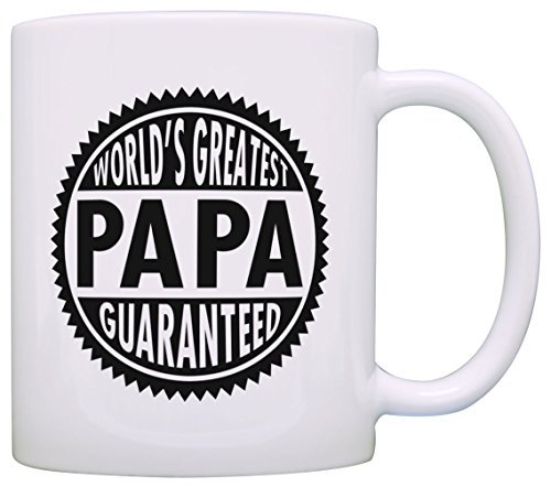 Fathers-Day-Gift-for-Grandpa-Worlds-Greatest-Papa-Guaranteed-Gift-Coffee-Mug-Tea-Cup-White-0