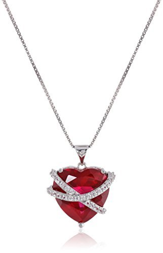 Sterling-Silver-Created-Ruby-and-Created-White-Sapphire-Wrapped-Heart-Pendant-Necklace-18-0