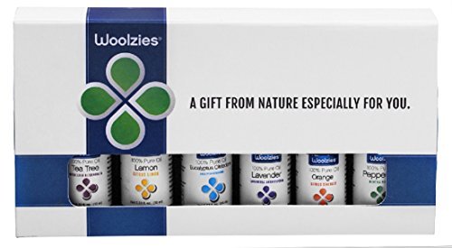 Woolzies-Gift-Set-of-6-Popular-Essential-Oils-Lavender-Sweet-Orange-Lemon-Eucalyptus-Citradora-Peppermint-Tea-Tree-0