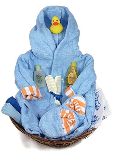 Sunshine-Gift-Baskets-Sea-Characters-10-Piece-Bath-Time-Gift-Set-Blue-0