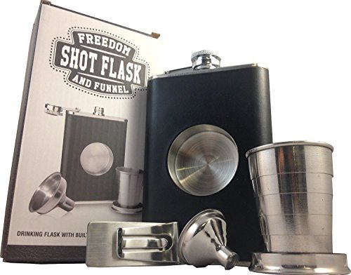 8oz-Shot-Flask-with-Bonus-Funnel-and-Money-clip-Gift-Set-by-Freedom-Flasks-Gift-box-included-0-2