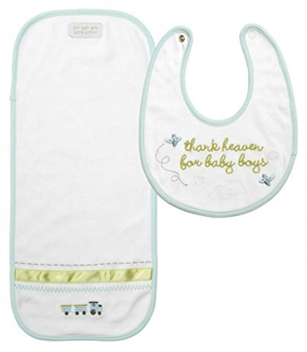 Baby-First-Teddy-Bear-Musical-Plush-Baby-Gift-Set-with-Bib-and-Burp-Set-Pacifier-Clip-Blue-0