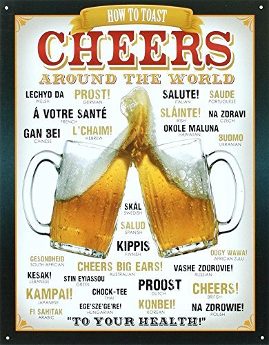 Cheers-Around-The-World-Beer-Tin-Sign-13-x-16in-by-Desperate-Enterprises-0